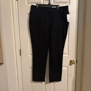 Kim Rogers Black Straight-Leg Trousers